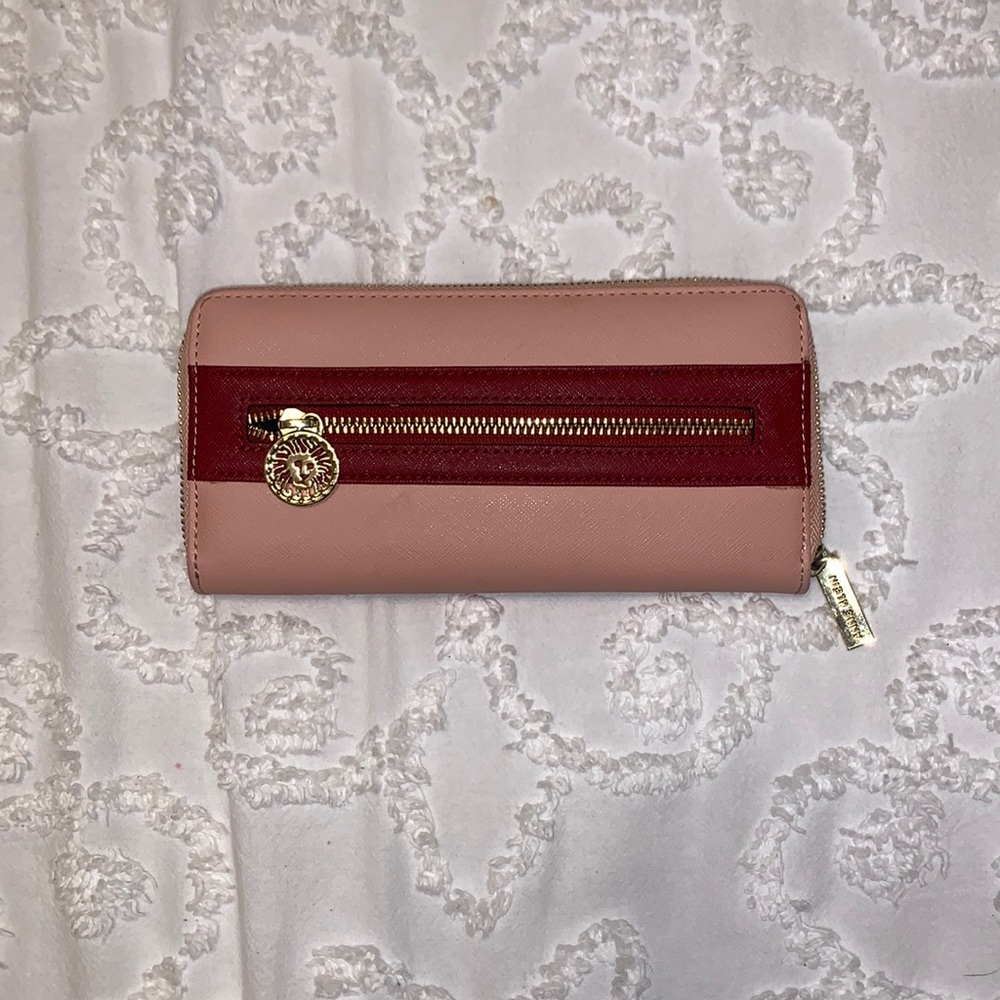 Anne Klein zip around wallet